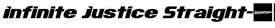 Infinite Justice Straight字体转换